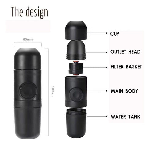 AirLite BrewMini – Portable Espresso Maker | MiniPresso | Portable Mini Coffee Machine