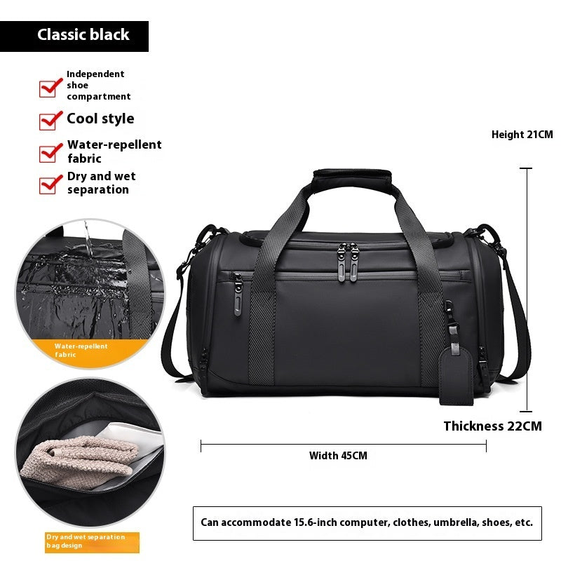 AirLite Go - Sac à main avec compartiment sec/humide pour chaussures | Sac de voyage grande capacité