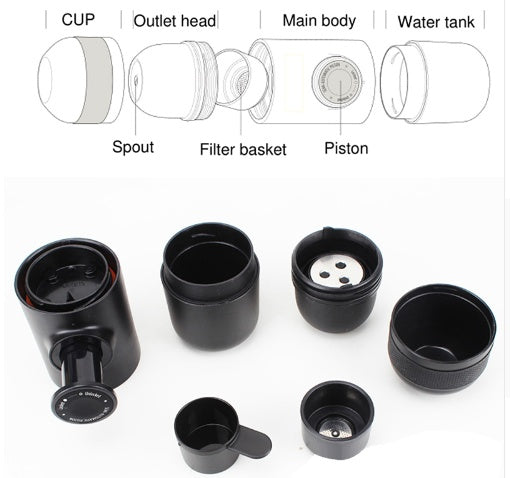 AirLite BrewMini – Portable Espresso Maker | MiniPresso | Portable Mini Coffee Machine