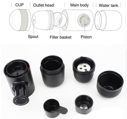 AirLite BrewMini – Portable Espresso Maker | MiniPresso | Portable Mini Coffee Machine