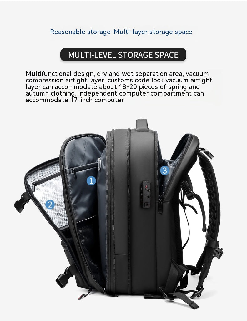 AirLite Roam Explorer Backpack - with Patented Vacuum Compression Technology