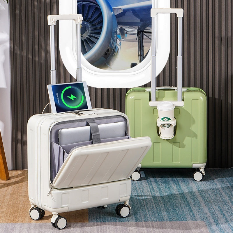 AirLite Compact - Multifunktionales Handgepäck mit Frontöffnung, 18 Zoll 
