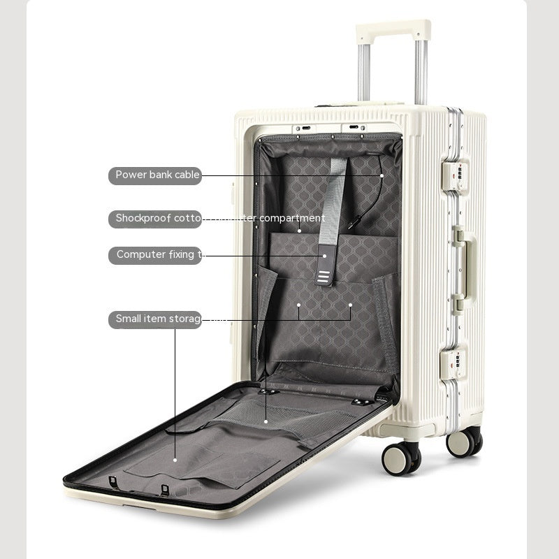 AirLite Next Plus - Aluminum Frame Large Capacity Front Opening Luggage