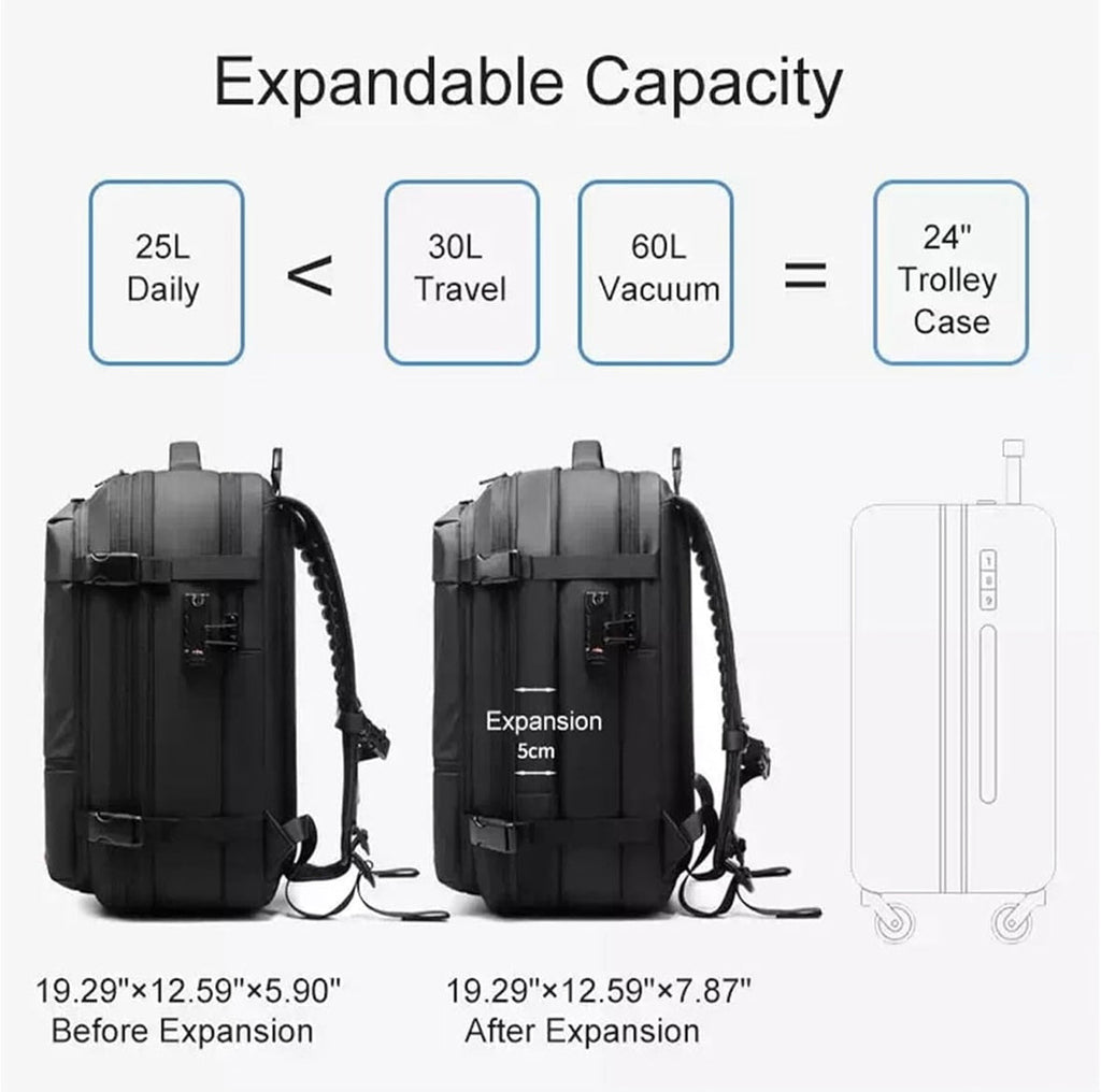 AirLite Roam Backpack - with Patented Vacuum Compression Technology