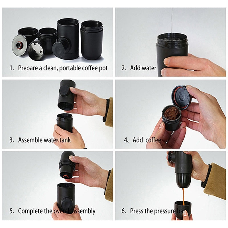 AirLite BrewMini – Portable Espresso Maker | MiniPresso | Portable Mini Coffee Machine