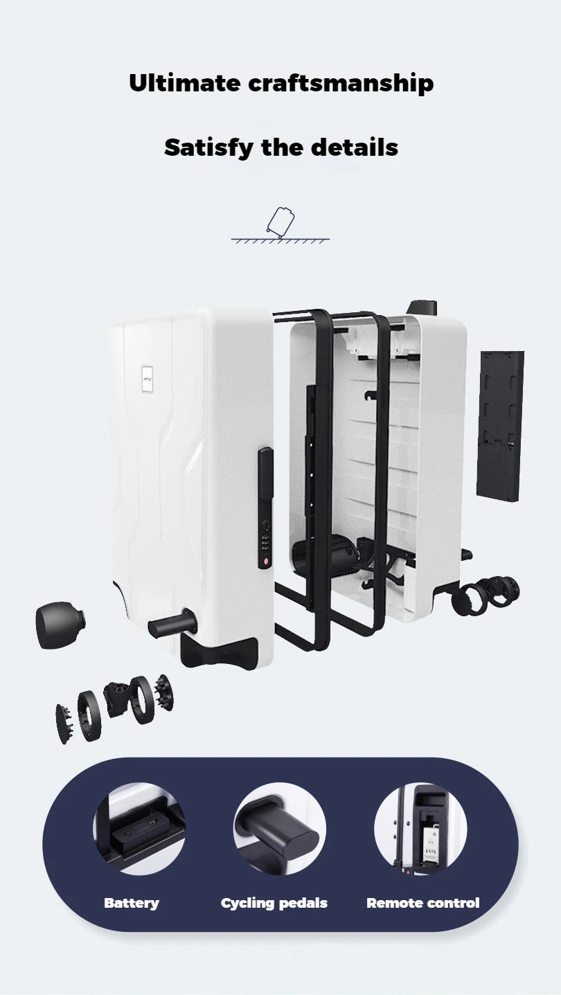 AirLite OneHappy Ride+ – Auto Follow Smart Luggage| App Control | Obstacle Avoidance | Multiple Modes)