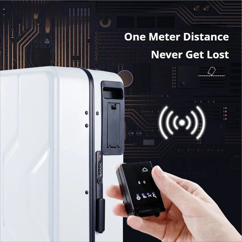 AirLite OneHappy Ride+ – Auto Follow Smart Luggage| App Control | Obstacle Avoidance | Multiple Modes)