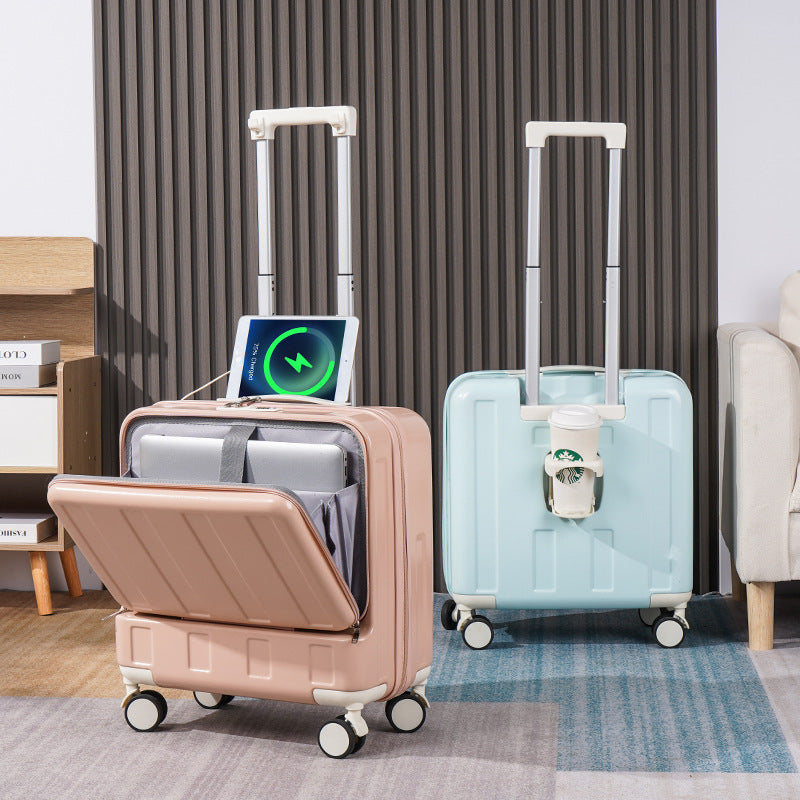 AirLite Compact - Multifunktionales Handgepäck mit Frontöffnung, 18 Zoll 
